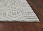 8inches x 10inches 6 Wool Grey Area Rug