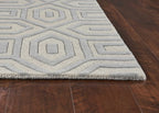 8inches x 10inches 6 Wool Grey Area Rug