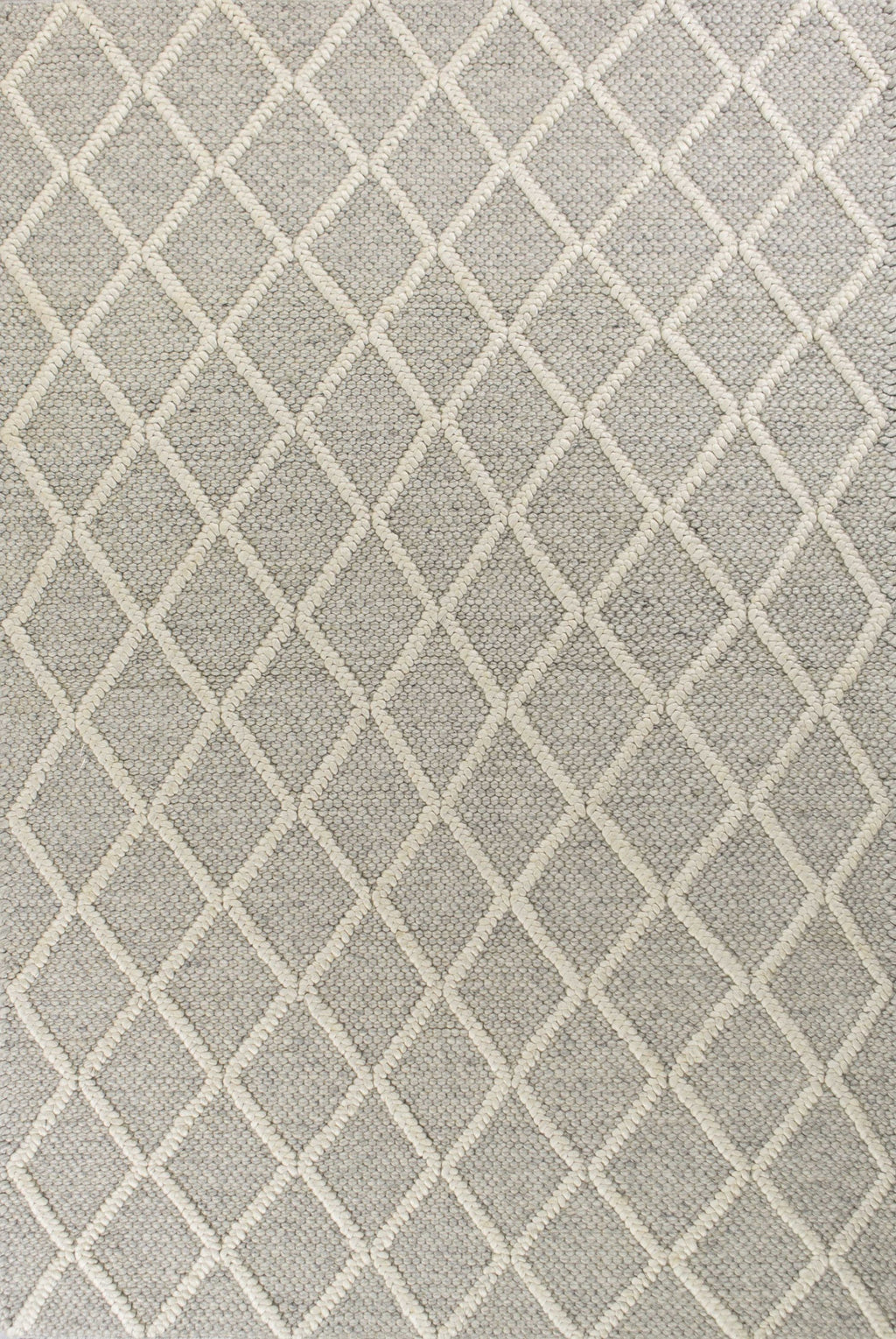 7inches x 9inches  Wool Grey Area Rug