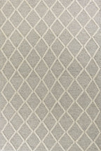 7inches x 9inches  Wool Grey Area Rug