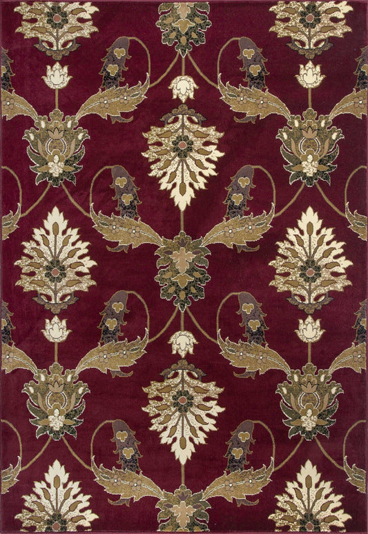 9inches x 13inches  Polypropylene Red Area Rug
