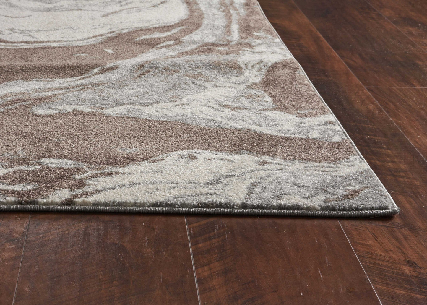 9inches x 13inches  Polypropylene Mocha Area Rug