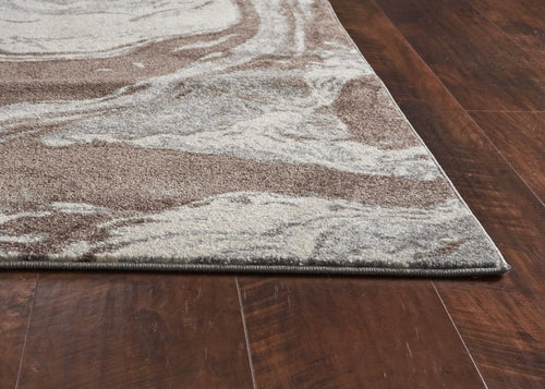 9inches x 13inches  Polypropylene Mocha Area Rug