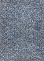 9inches x 13inches Polyester Indigo or  Ivory  Heather Area Rug