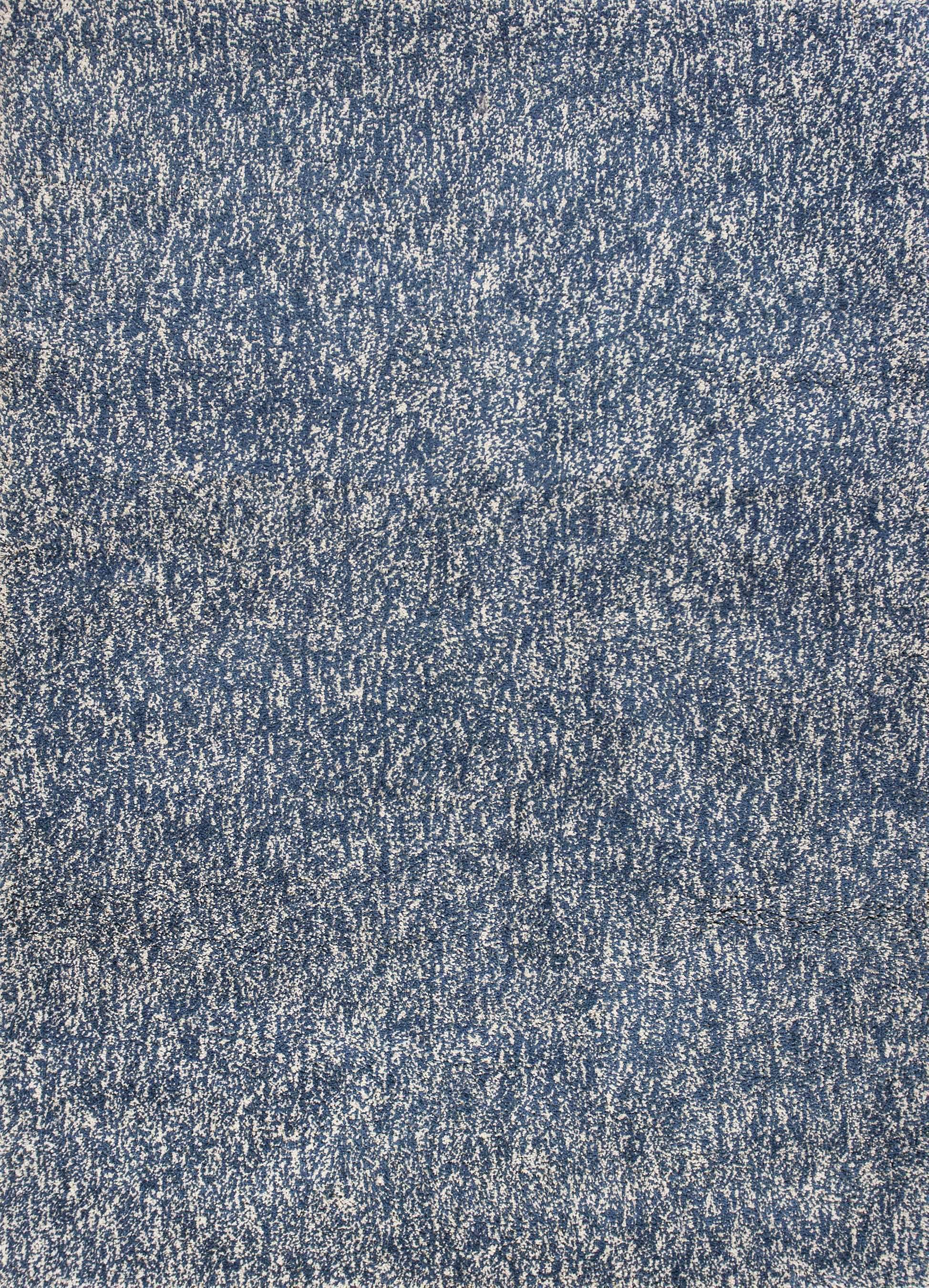 9inches x 13inches Polyester Indigo or  Ivory  Heather Area Rug