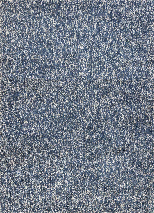 9inches x 13inches Polyester Indigo or  Ivory  Heather Area Rug