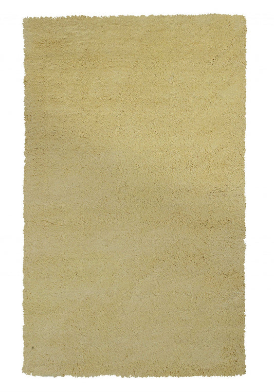 9inches x 13inches Polyester Canary Yellow Area Rug