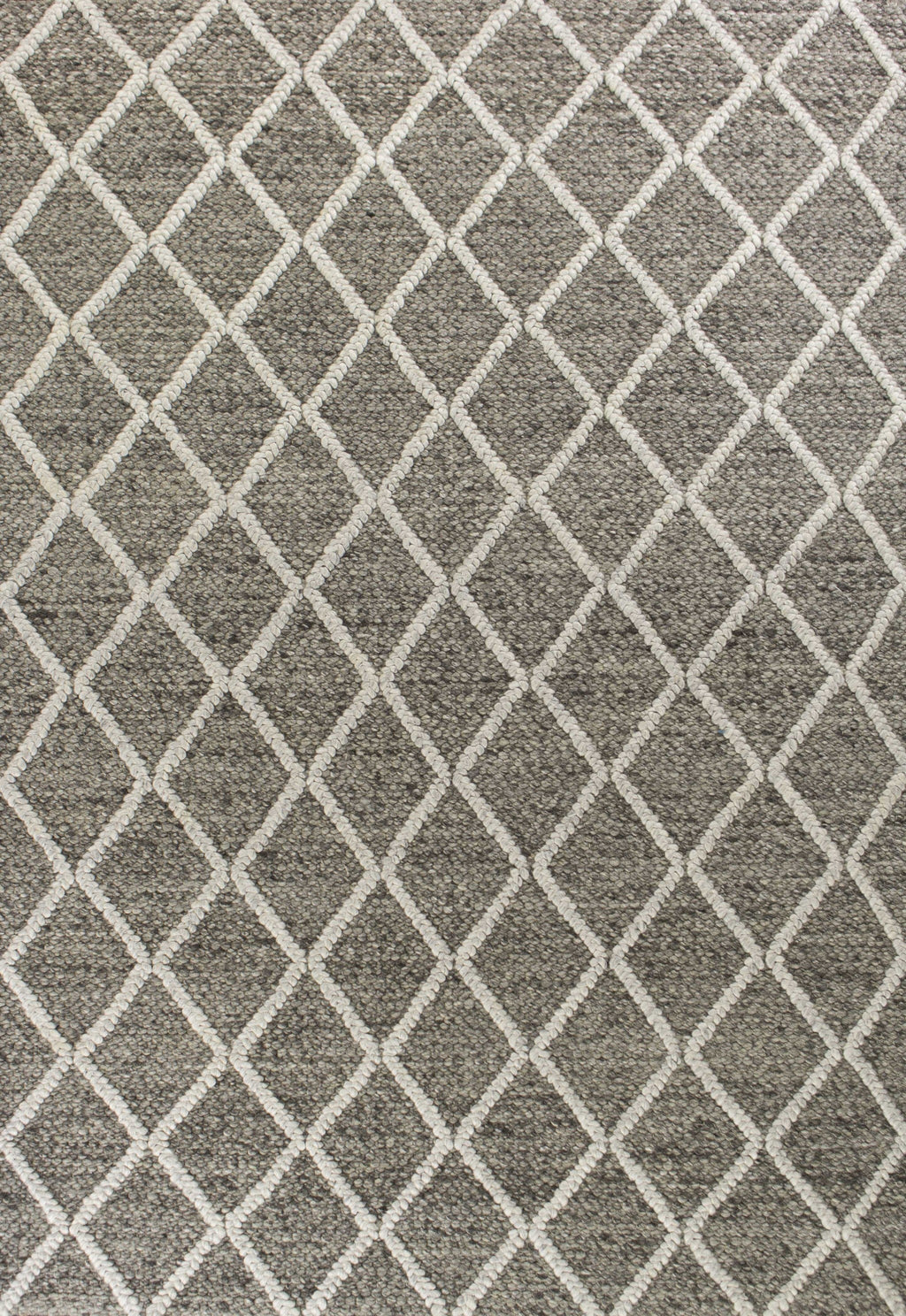 9inches x 13inches Wool Dark Grey Area Rug