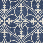 7inches x 9inches Denim Vintage Trellis UV Treated Indoor Area Rug