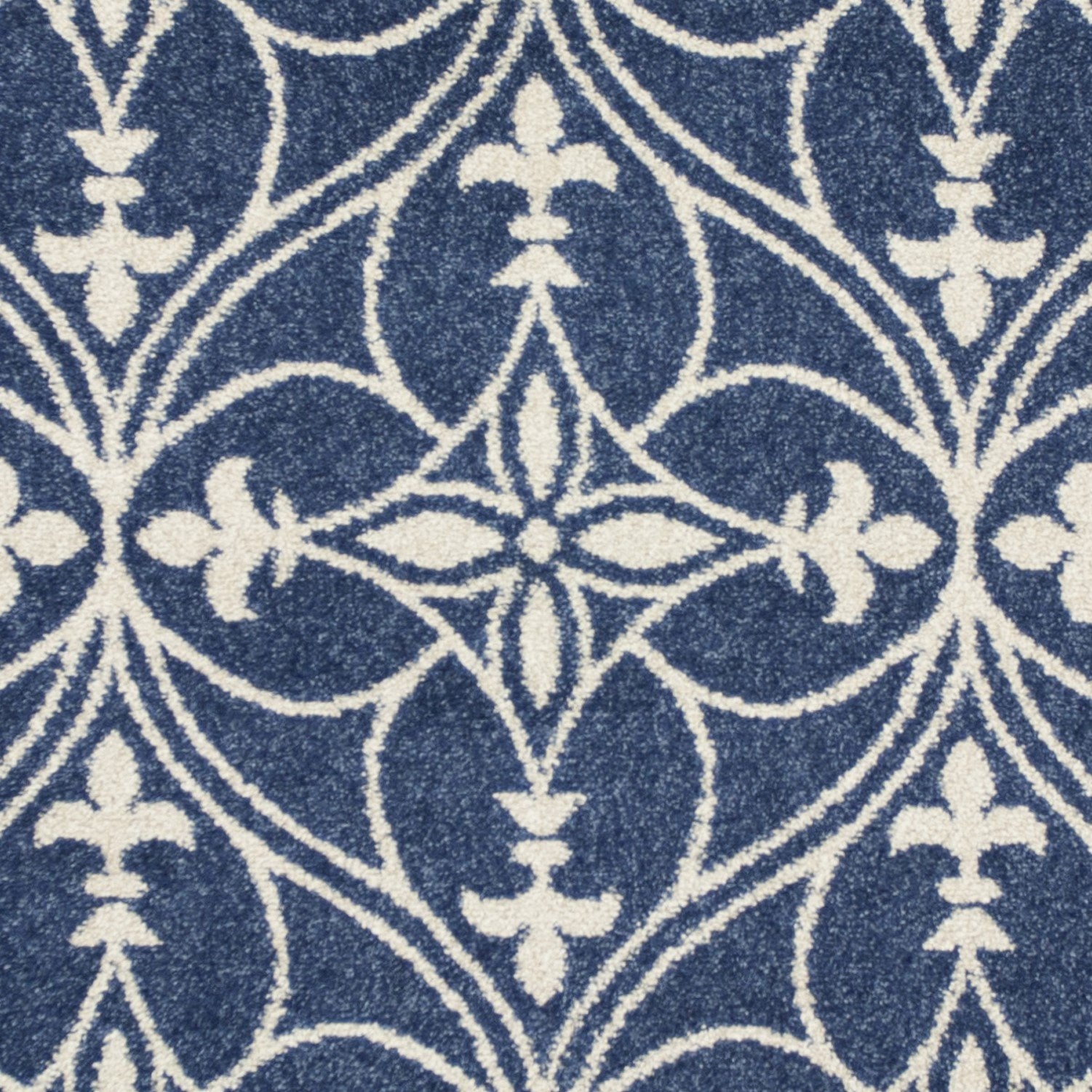 7inches x 9inches Denim Vintage Trellis UV Treated Indoor Area Rug