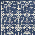 7inches x 9inches Denim Vintage Trellis UV Treated Indoor Area Rug