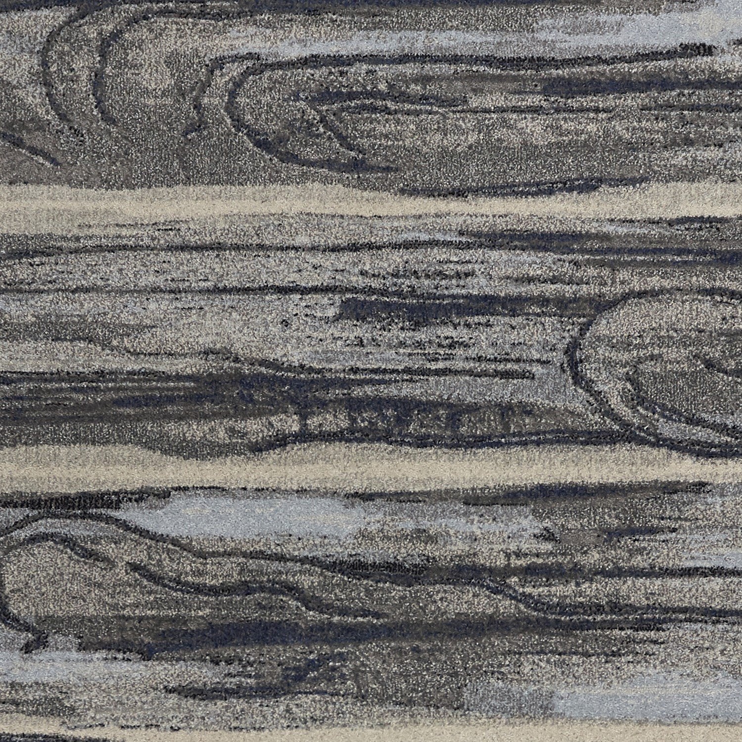 6inches x 9inches Grey Abstract Wood Design Indoor Area Rug