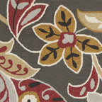 3inches x 5inches Taupe Floral UV Treated Area Rug