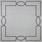 7inches Square   UV treated Polypropylene Oatmeal Area Rug