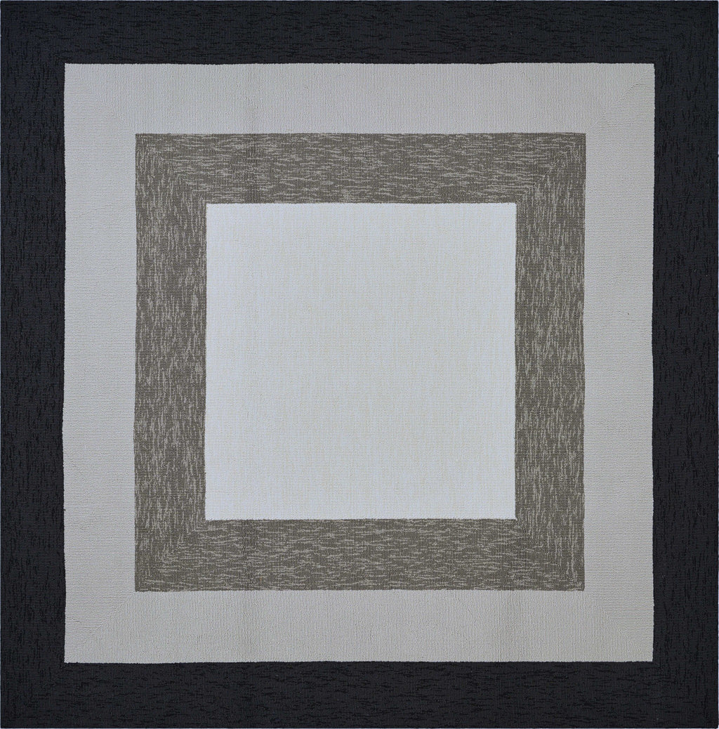 7inches Square   UV treated Polypropylene Charcoal Area Rug