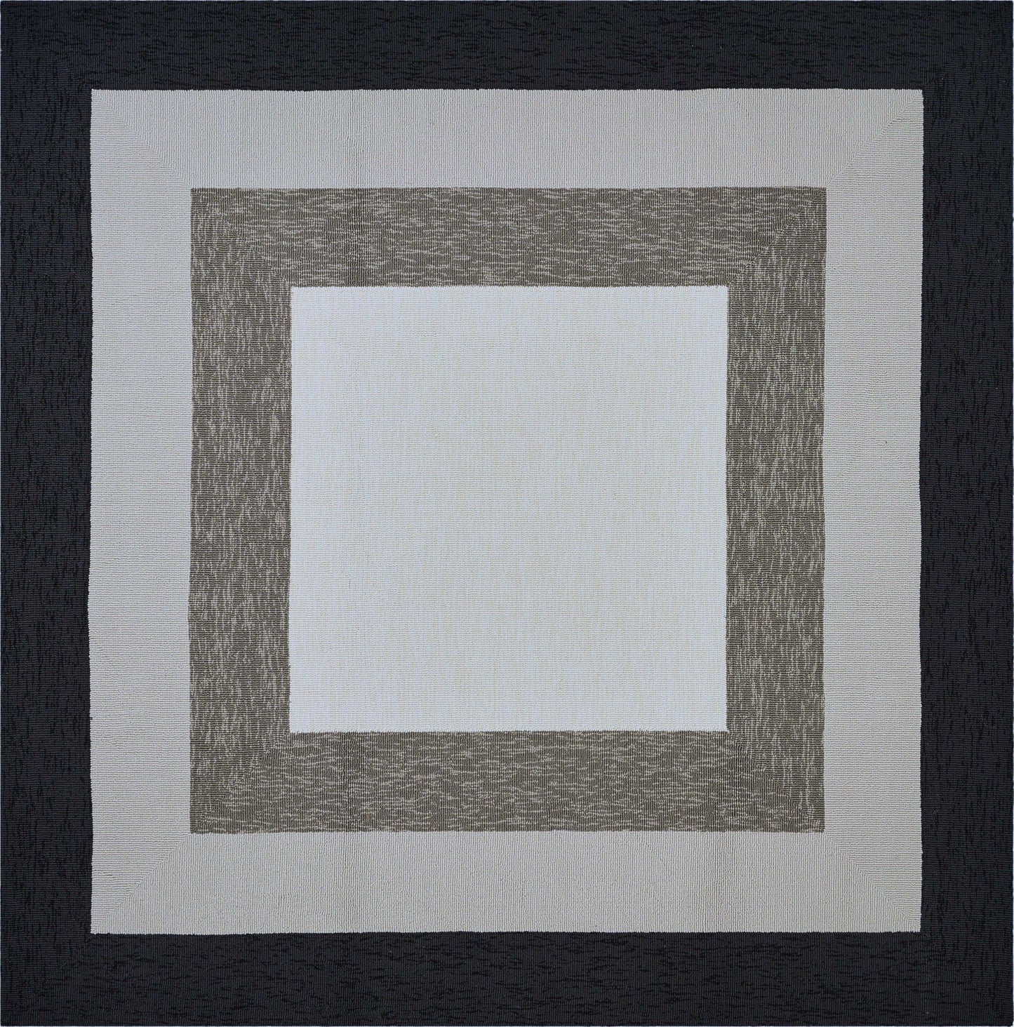 7inches Square   UV treated Polypropylene Charcoal Area Rug