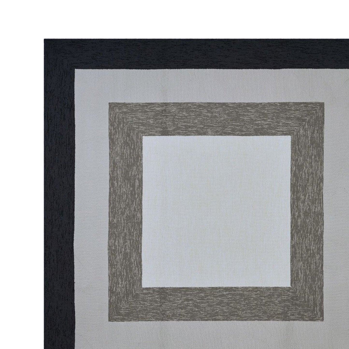 7inches Square   UV treated Polypropylene Charcoal Area Rug