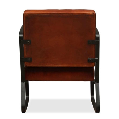 LuneluX_Home - The Hudson Chair Brown Genuine Leather