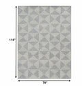 78 X 114 Ivory  Wool Rug