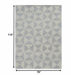 78 X 114 Ivory  Wool Rug