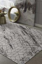 118 X 158 Ivory  Polyester Rug