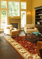94" X 118" Red or  Ivory  Polypropylene Rug