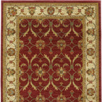 94" X 118" Red or  Ivory  Polypropylene Rug