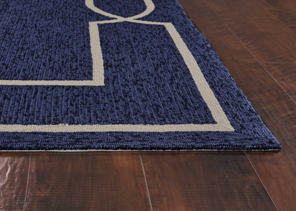 3inches x 5inches Ocean Coastal Bordered Area Rug
