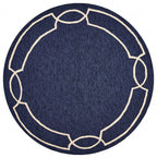 3inches x 5inches Ocean Coastal Bordered Area Rug