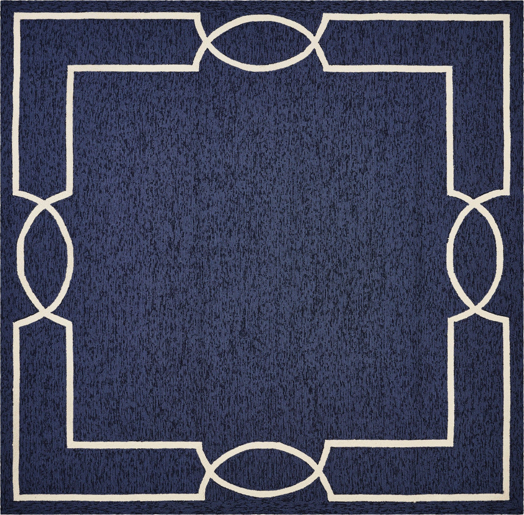 3inches x 5inches Ocean Coastal Bordered Area Rug