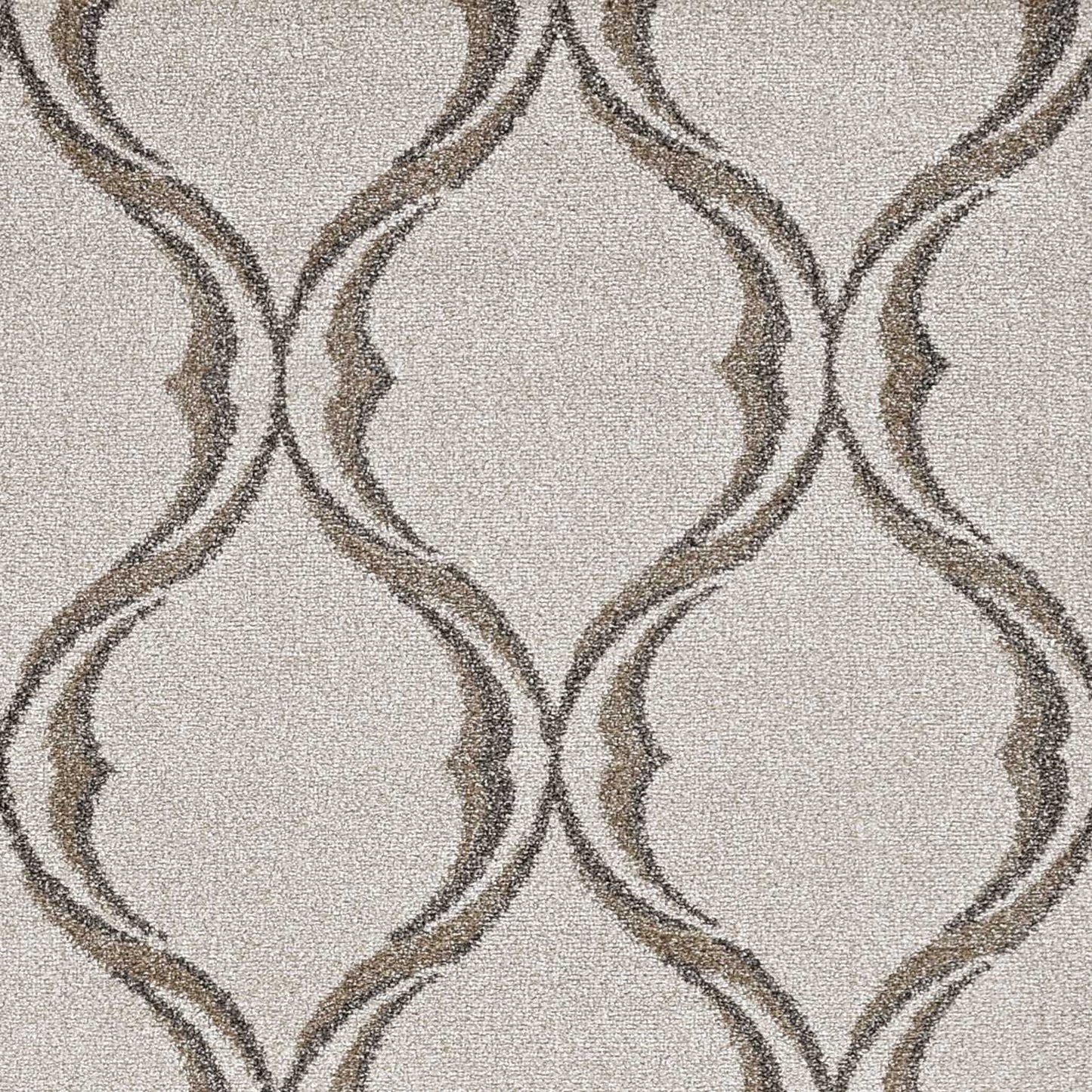5inches x 8inches Sand Wavy Lines Area Rug