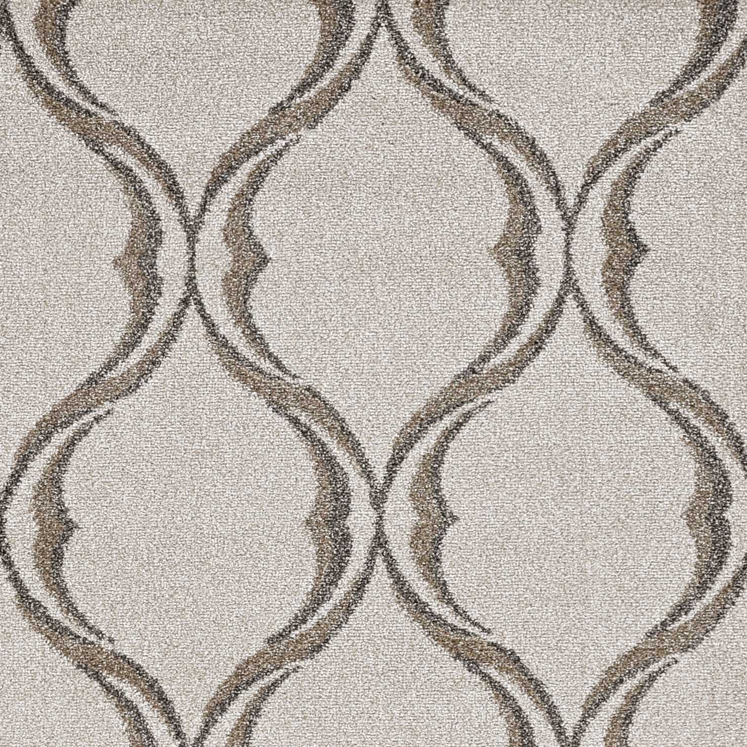 5inches x 8inches Sand Wavy Lines Area Rug
