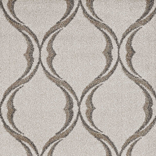 5inches x 8inches Sand Wavy Lines Area Rug