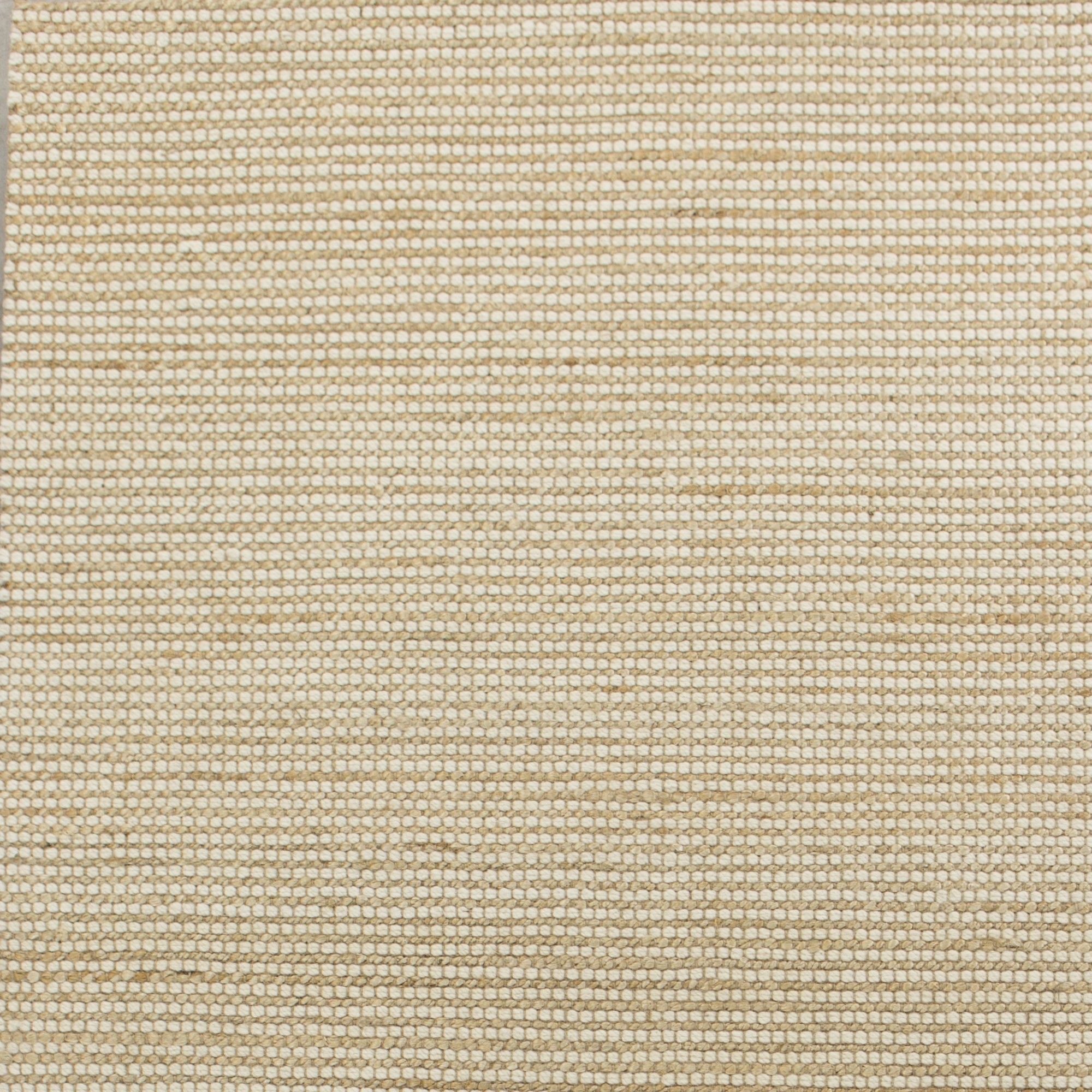 5inchesx7inches Ivory Hand Woven Jute And Wool Indoor Area Rug
