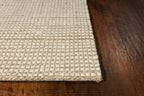 5inchesx7inches Ivory Hand Woven Jute And Wool Indoor Area Rug