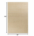 8inchesx11inches Ivory Hand Woven Wool And Jute Indoor Area Rug