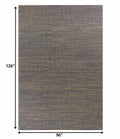 8inchesx11inches Blue Hand Woven Wool And Jute Indoor Area Rug