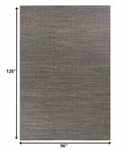 8inchesx11inches Blue Hand Woven Wool And Jute Indoor Area Rug