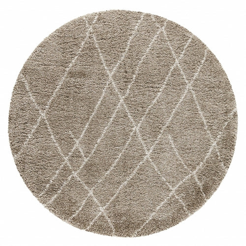 94" X 126" Sand Polypropylene Rug