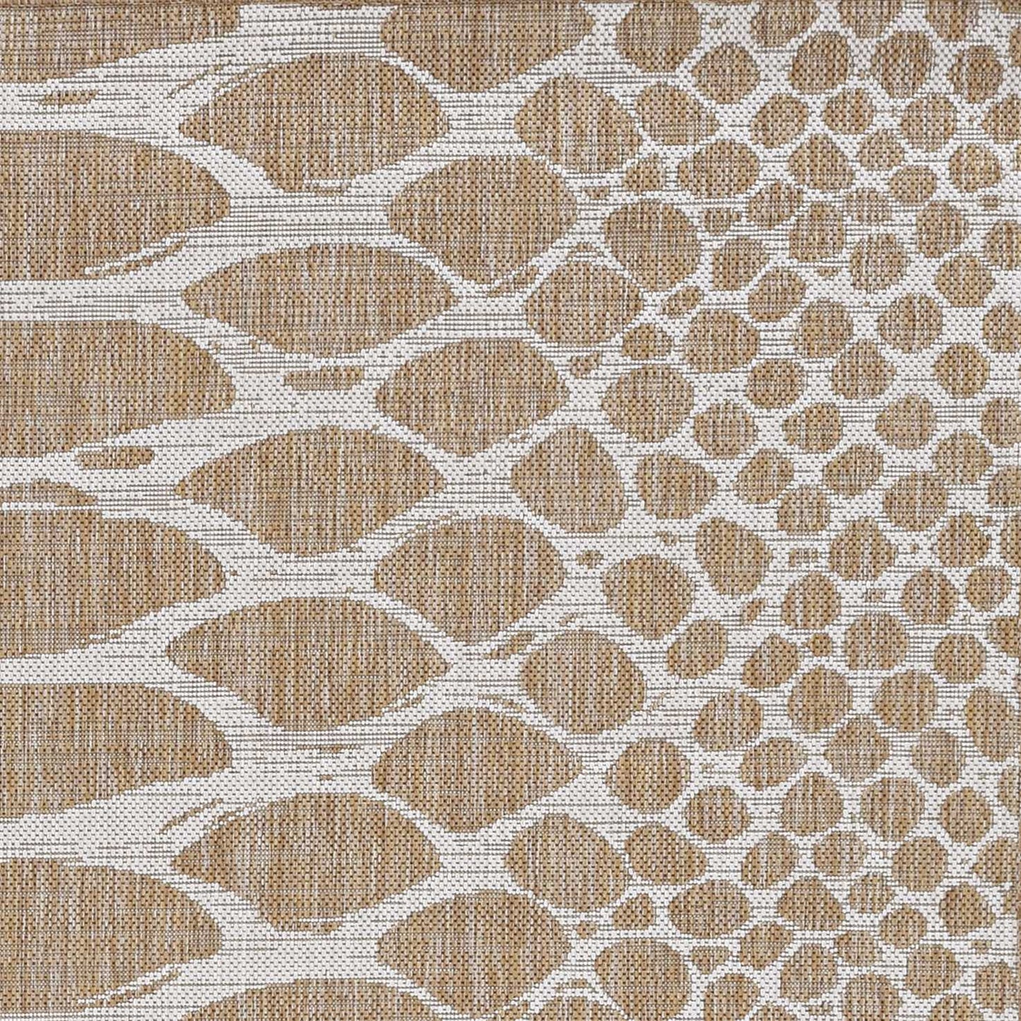 5inches x 8inches Natural Animal Print Area Rug