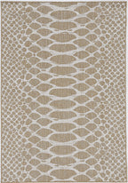 5inches x 8inches Natural Animal Print Area Rug