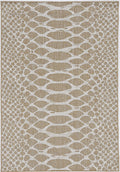 5inches x 8inches Natural Animal Print Area Rug