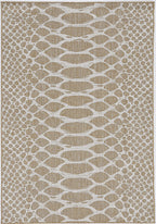 5inches x 8inches Natural Animal Print Area Rug