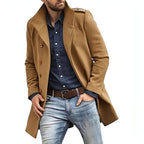 European Style Woolen Men's Coat Autumn And Winter New Thickened