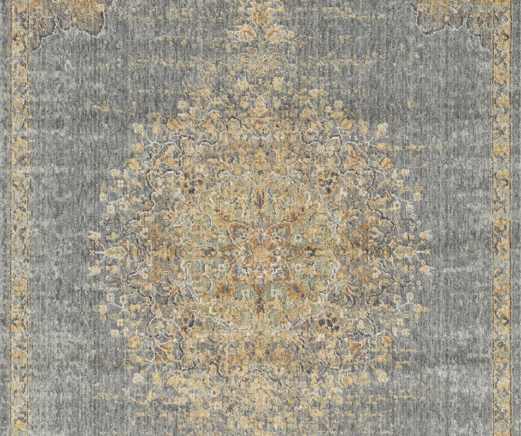 91 X 130 Slate Grey Wool Rug
