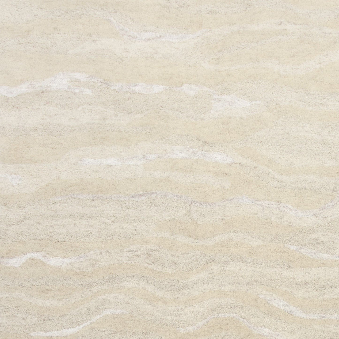 3inchesx5inches Ivory Hand Tufted Abstract Indoor Area Rug