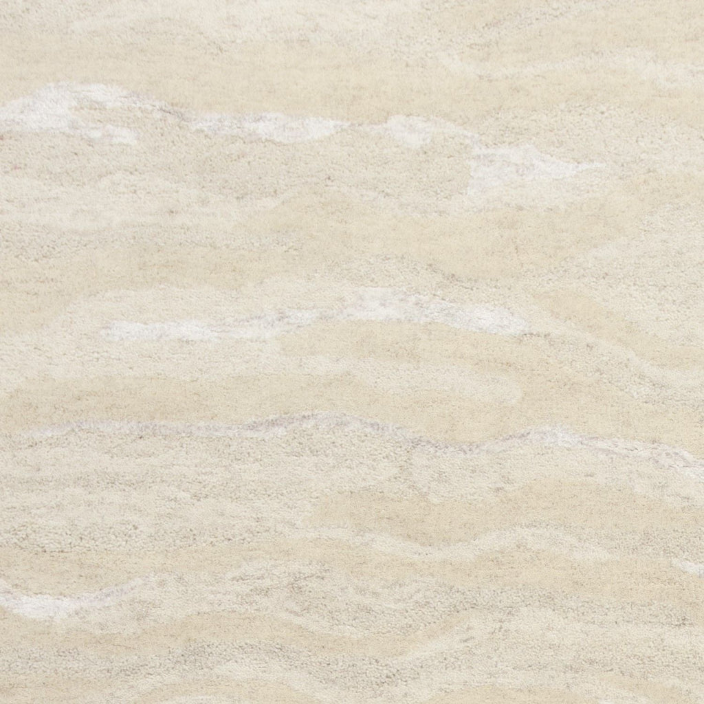 3inchesx5inches Ivory Hand Tufted Abstract Indoor Area Rug