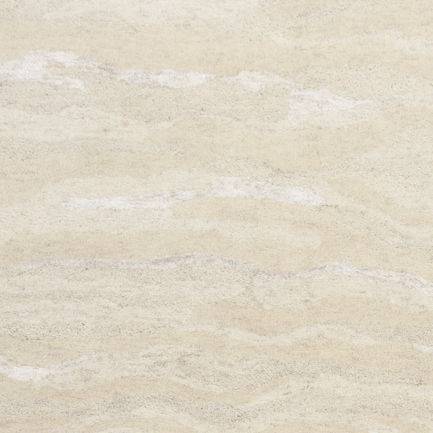 3inchesx5inches Ivory Hand Tufted Abstract Indoor Area Rug