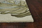 63 X 99 Ivory  Wool Rug