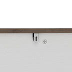44.6" Corner Dog Crate Furniture with Fluted Drawer – MDF Wooden Dog